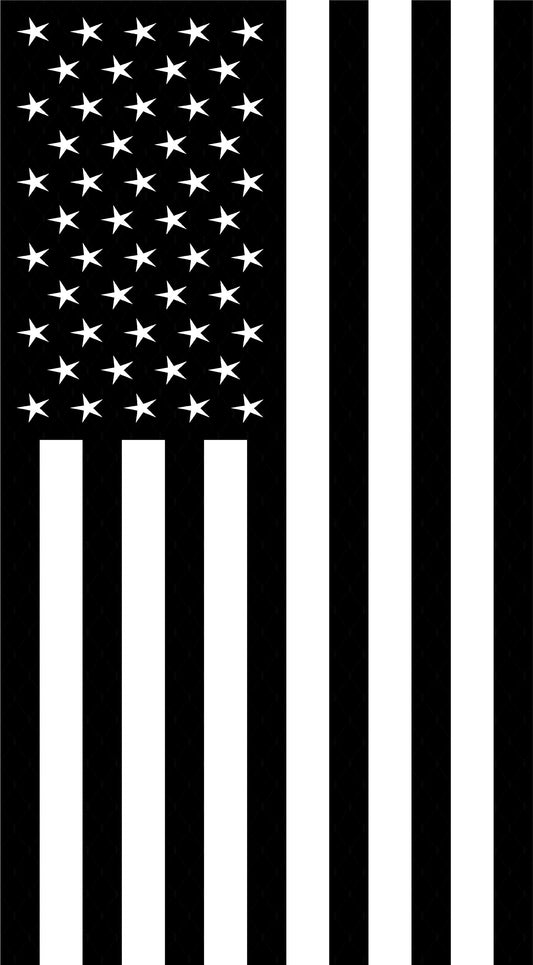 Black and White American Flag Cornhole Boards - Dunkin Custom Woodworks